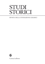 Cover of the journal Studi storici - 0039-3037