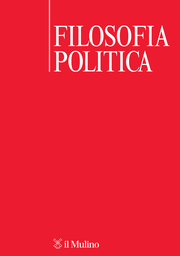 Cover of the journal Filosofia politica - 0394-7297