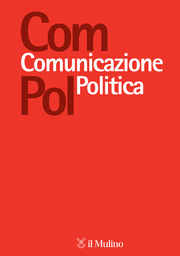 Cover of the journal Comunicazione politica - 1594-6061