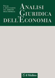 Cover of the journal Analisi Giuridica dell'Economia - 1720-951X