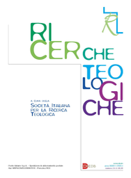 Cover of Ricerche teologiche - 1120-8333